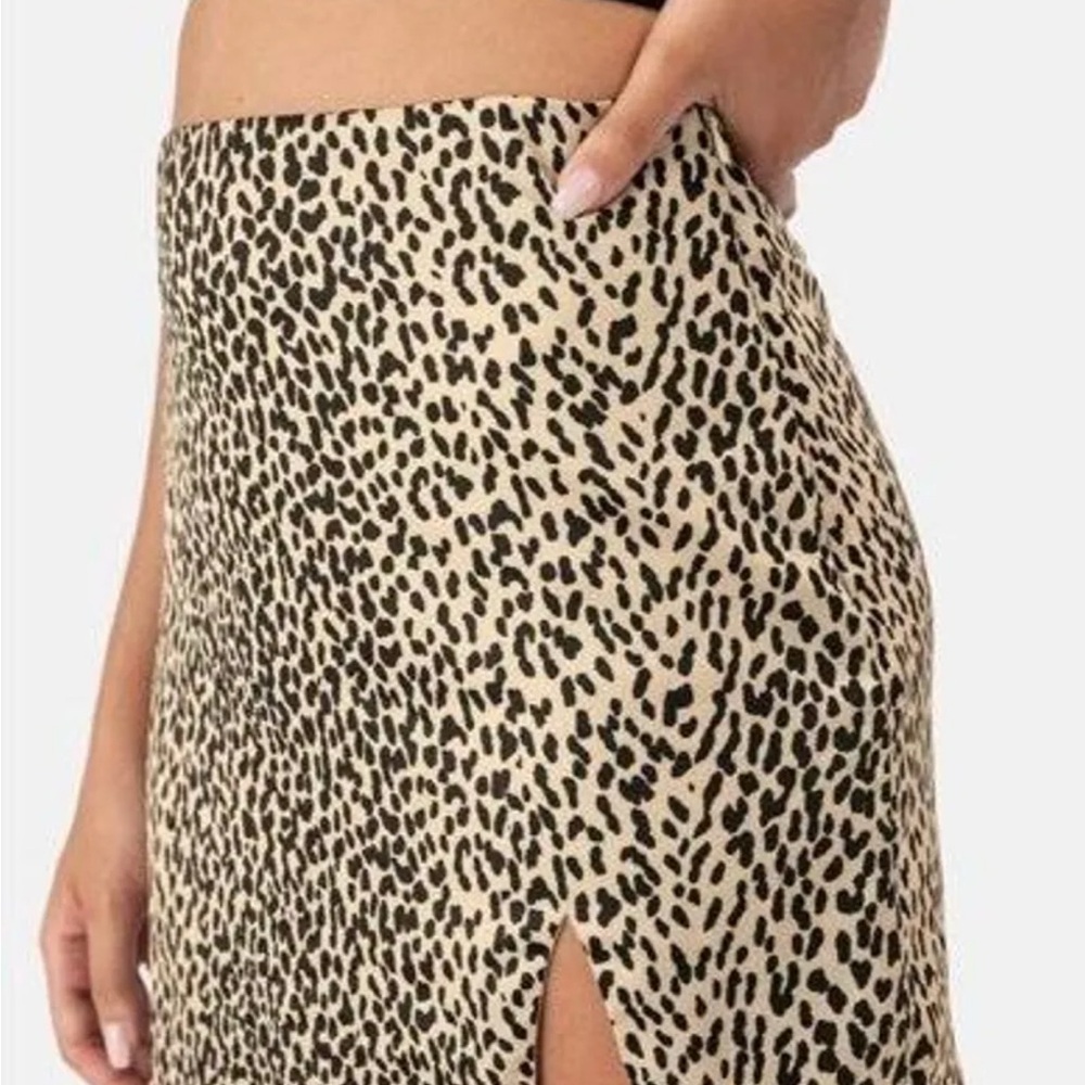 Adika Leopard Print Mini Skirt